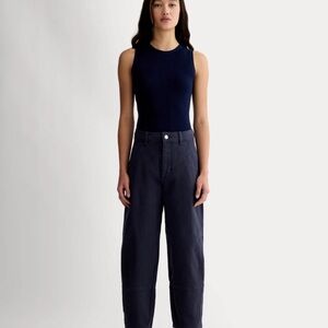 Everlane Utility Barrel Pant in Navy Size 8